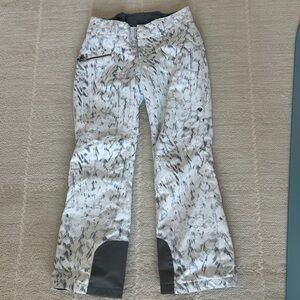 Obermeyer White and Gray Ski Pants